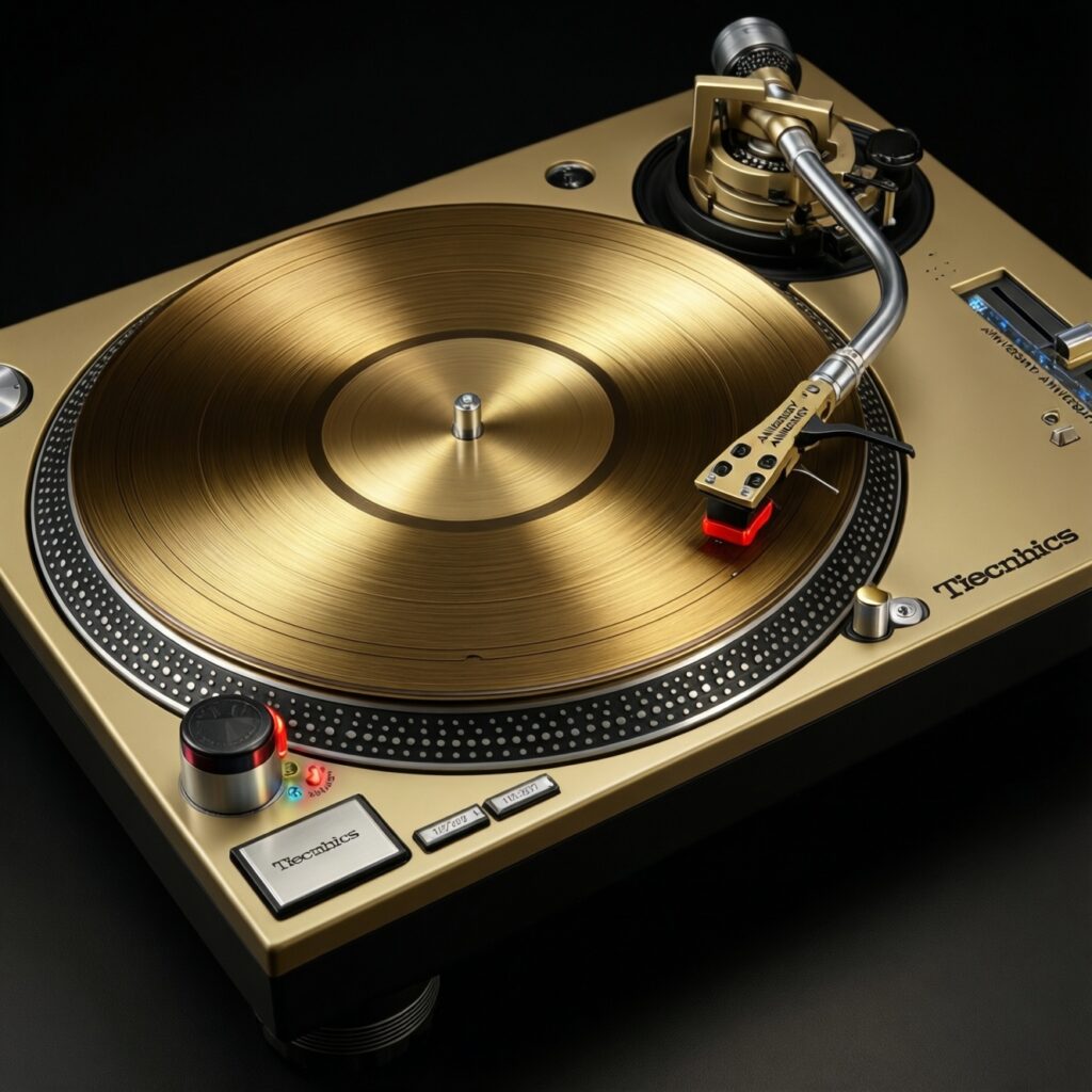 Technics Sl-1200 к 55-летию выпустила золотую лимитированную версию проигрывателя